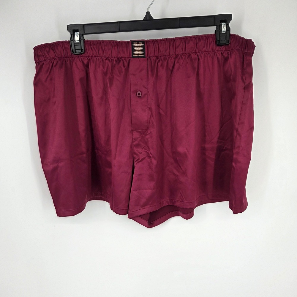 Savage X Fenty by Rihanna Men Burgundy Satin Boxers XXXL New TK131898-278268R